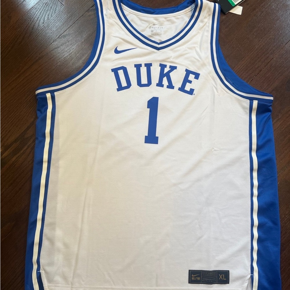 NWT Nike Duke Blue Devils Kyrie Irving Zion Williamson #1 Jersey XL
